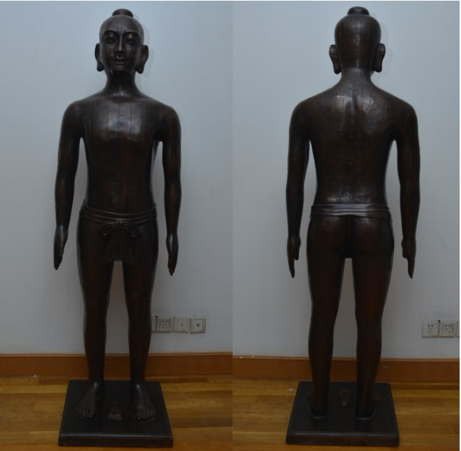 仿明代針灸銅人模型(真銅全銅、58黃銅材質(zhì))