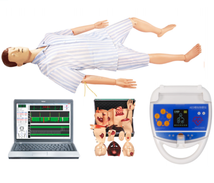 高級綜合急救護理訓練模擬人（AED、CPR、護理、